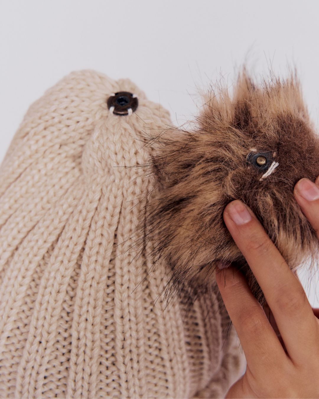 Satin-Lined Knit Beanie for Curly Hair | TRESS