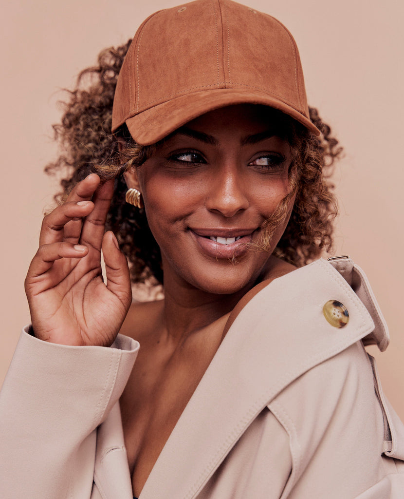 Soft Suede Hat - Amber